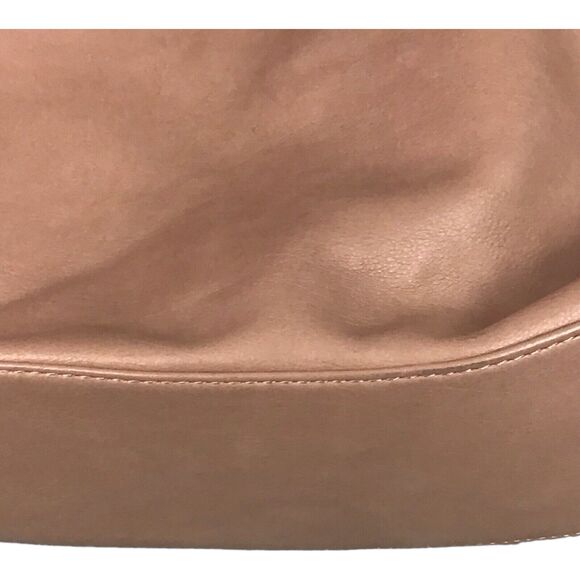 Urban Expressions Taupe Faux Leather Medium Zip Top Tote Purse Handbag Neutral - Picture 11 of 16